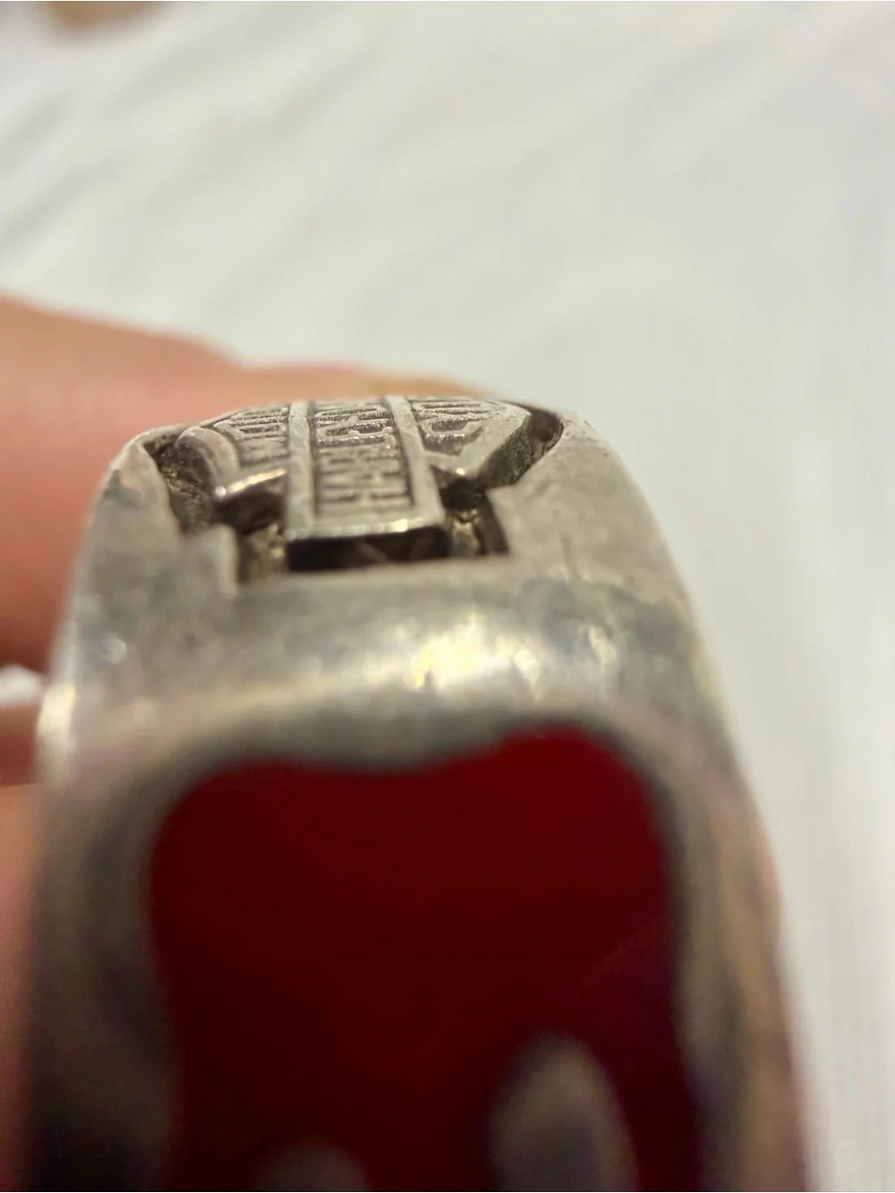 Harley Davidson 925 Sterling Silver Fire Ring Biker Motorcycle Unisex Vintage